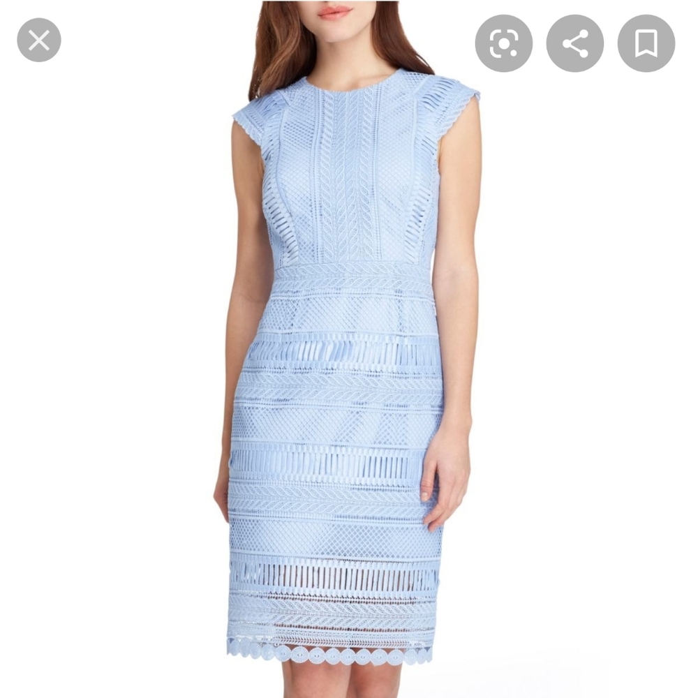 TAHARI CAP SLEEVE SHEATH DRESS SIZE10 - Picture 1 of 10